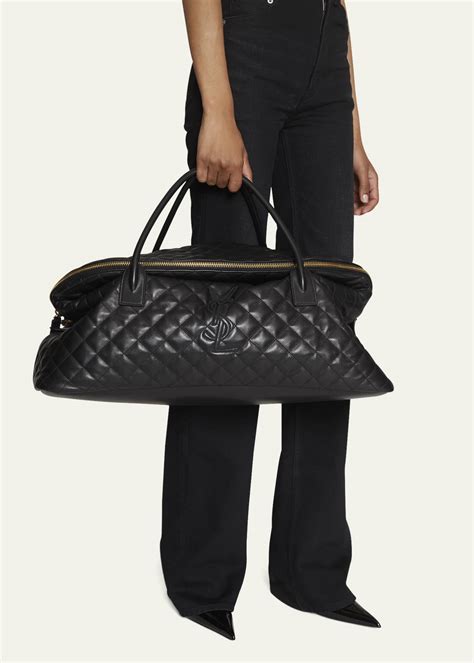 ysl es giant travel bag in quilted leather|giant saint laurent bag.